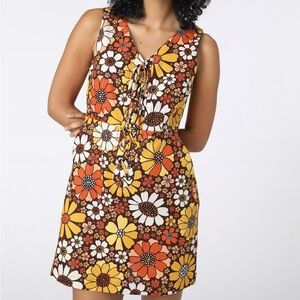 Pinafore Mod Floral Dress Princess Highway Vintage